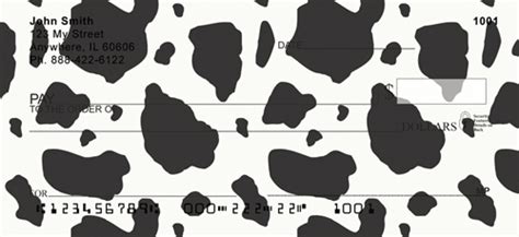 Moo-ve Over Boring Checks: Get Trendy Cow Print Checks Today!